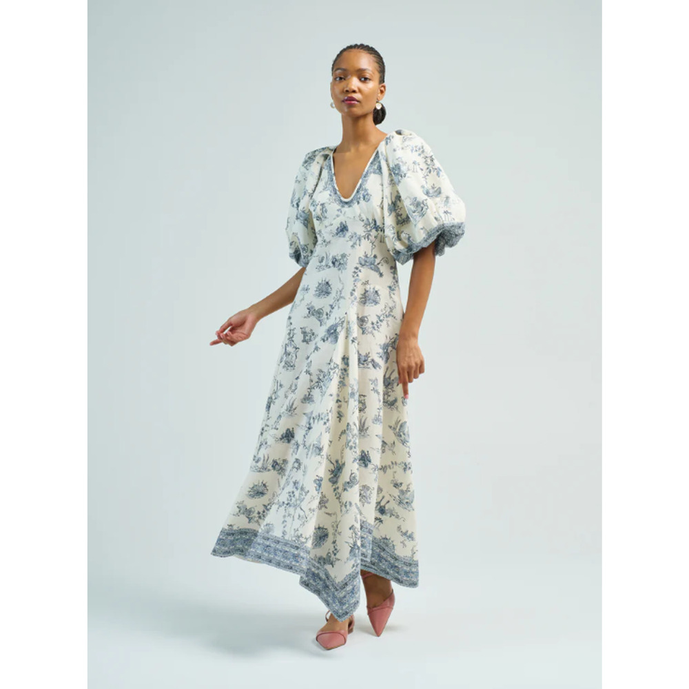 ALEMAIS CASA MIDI DRESS US 6 - Picture 2 of 9